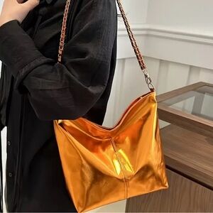 Shiny Gold Women's Bag
